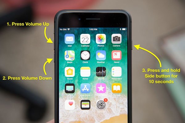 Khởi động lại iPhone 8 Plus với 3 thao tác đơn giản